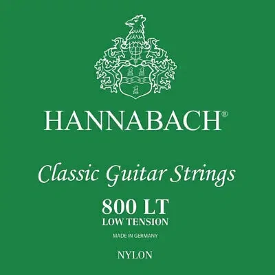 Hannabach 800 LT Low Tenson 0.71-1.09 zöld klasszikus gitárhúr szett