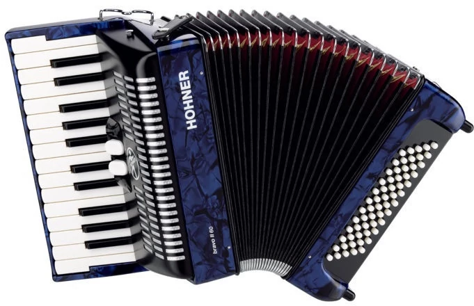 HOHNER  Bravo II 60 kék Tangóharmonika