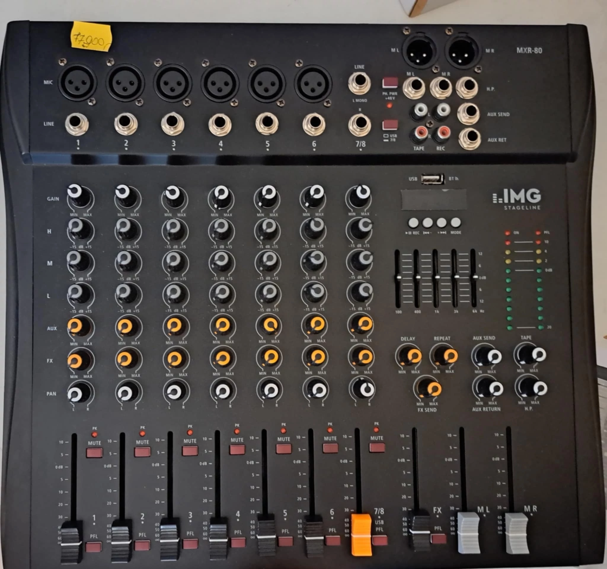 IMG Stageline MXR 80 analóg keverő (Használt cikkek)