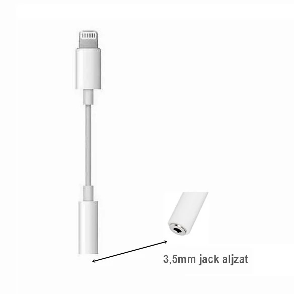 Iphone 7 Audio adapter M0751 Lightning dugó - 3,5mm jack aljzat átalakító