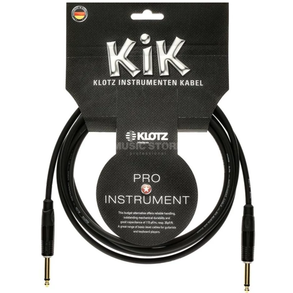 Klotz KIK3.0PPSW 6,3mm Jack -6,3mm Jack kábel 3m