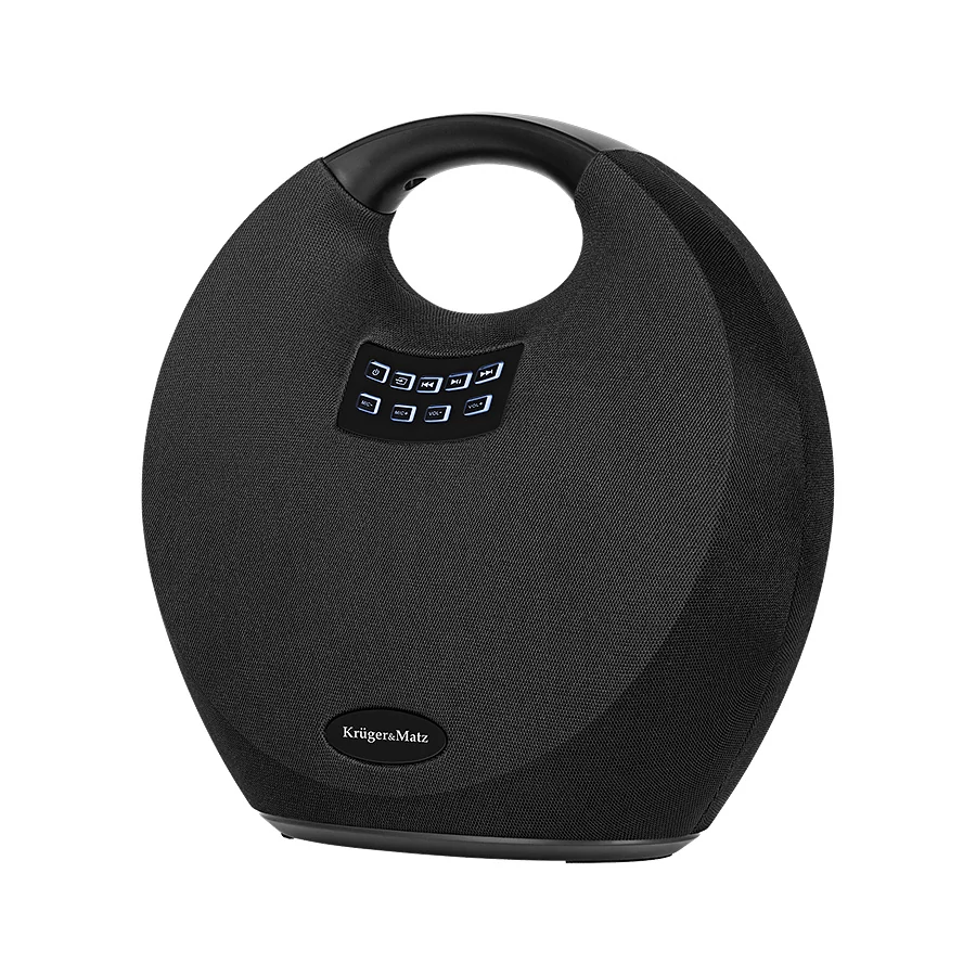 Krüger&Matz KM0562 fekete színű 36W Spiral Bluetooth hangszóró távirányítóval