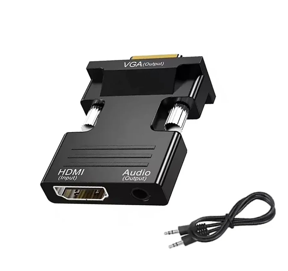 KOM0843A HDMI - VGA adapter, HDMI bemenet - VGA és audió kimenet