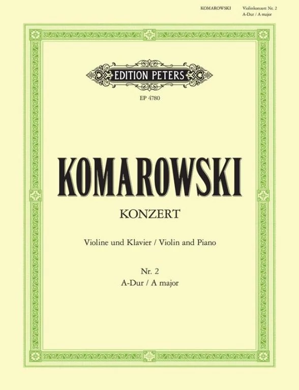 Komarowski Anatoli: Konzert Nr. 2 A-Dur zongorakivonat