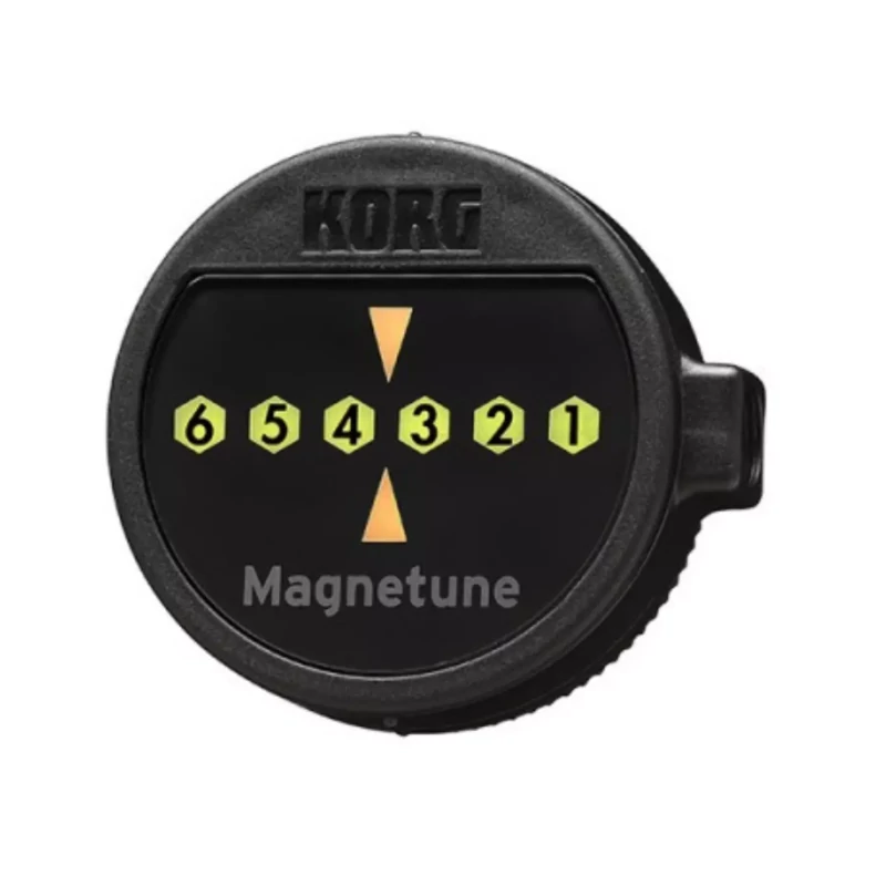 Korg MG-1 kompakt gitárhangoló 360°-ban forgatható mágnessel és LED kijelzővel