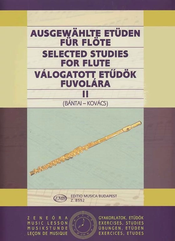 Bántai-Kovács Válogatott etüdök fuvolára II.