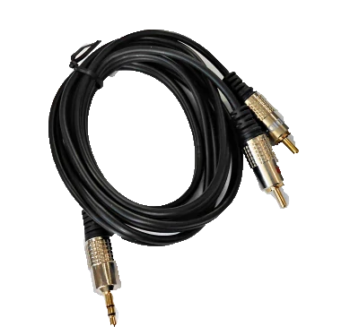 KPO 1002-1,5 3,5mm jack - 2RCA kábel,aranyozott fém csatlakozóval 1,5m