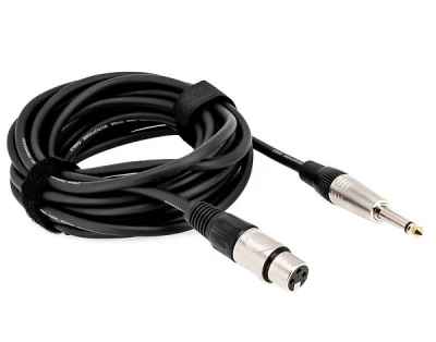 Voice Kraft KPO2757V-15 6,3mm Mono Jack dugó - XLR aljzat kábel, 15m