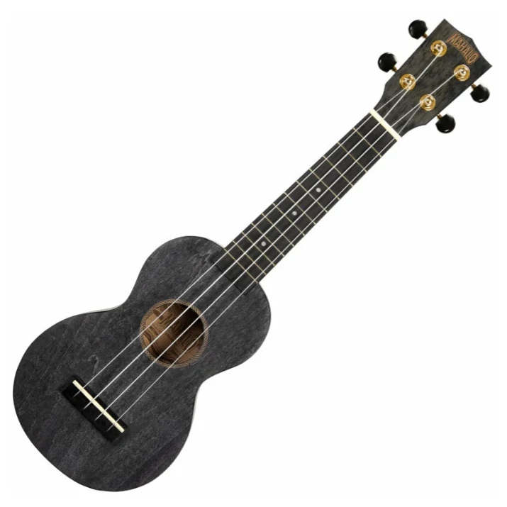 Mahalo MS1TBK Transparent Black Szoprán ukulele tokkal