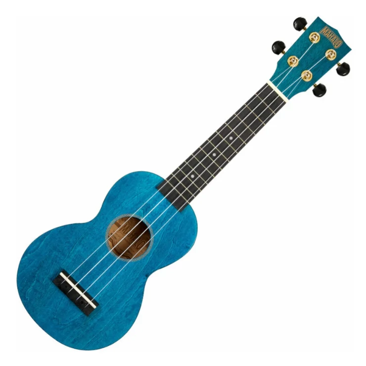 Mahalo MS1TBU Transparent Blue Szoprán ukulele tokkal