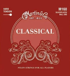 Martin M-160 High Tension, Silverplated, Ball End 028 - 043 klasszikus gitárhúr szett