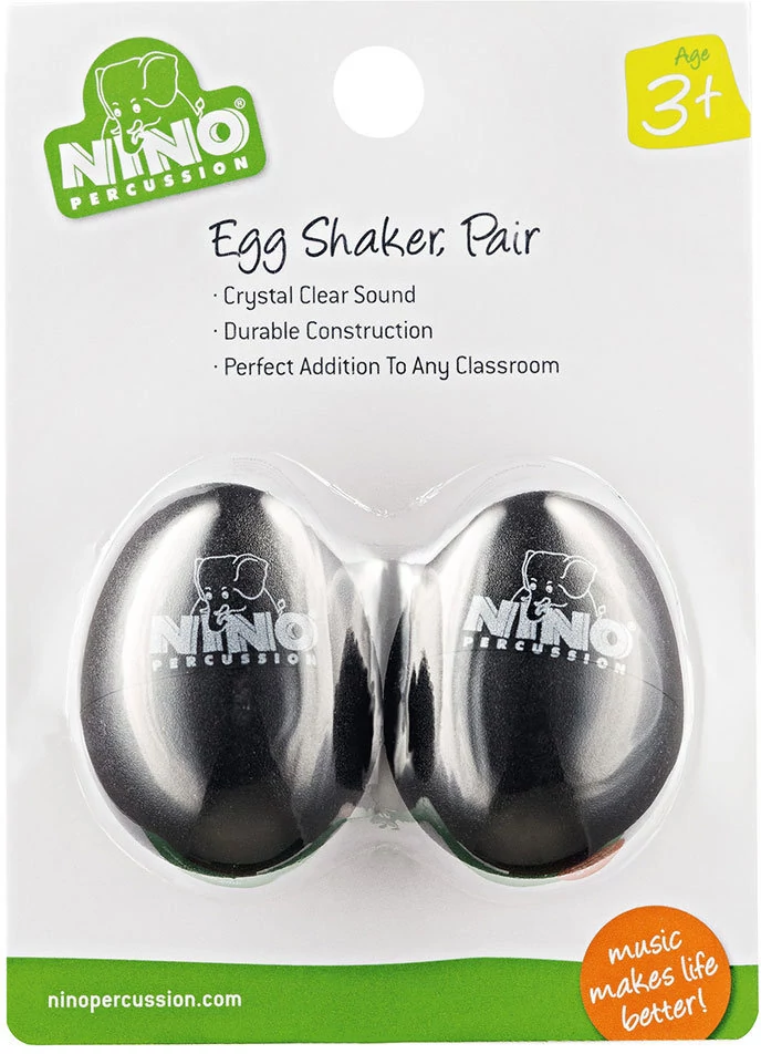 Nino NINO540BK-2 Egg Shaker Black ütőhangszer tojás alakú shaker pár