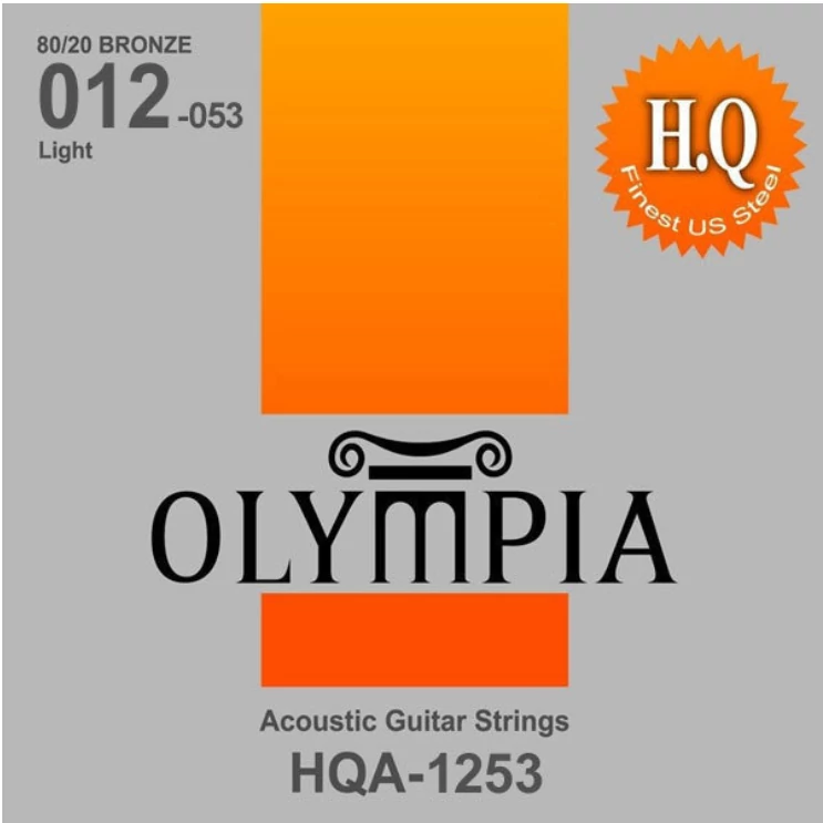 Olympia HQA-1253 Bronze 80/20 Ball End 012-053 akusztikus gitárhúr szett