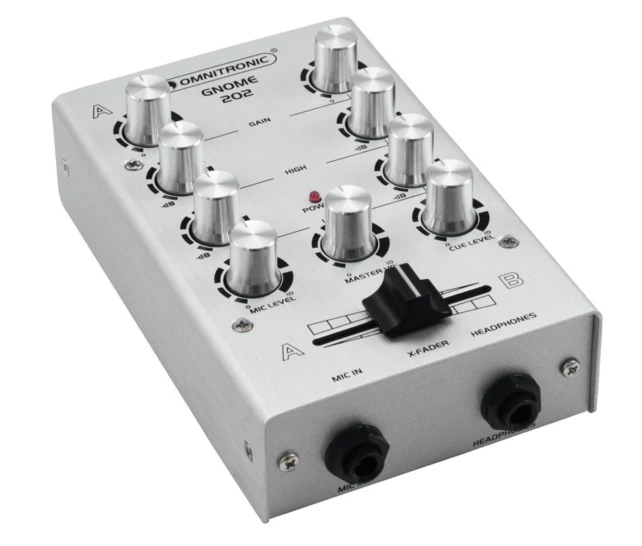 Omnitronic GNOME-202 Mini Mixer silver