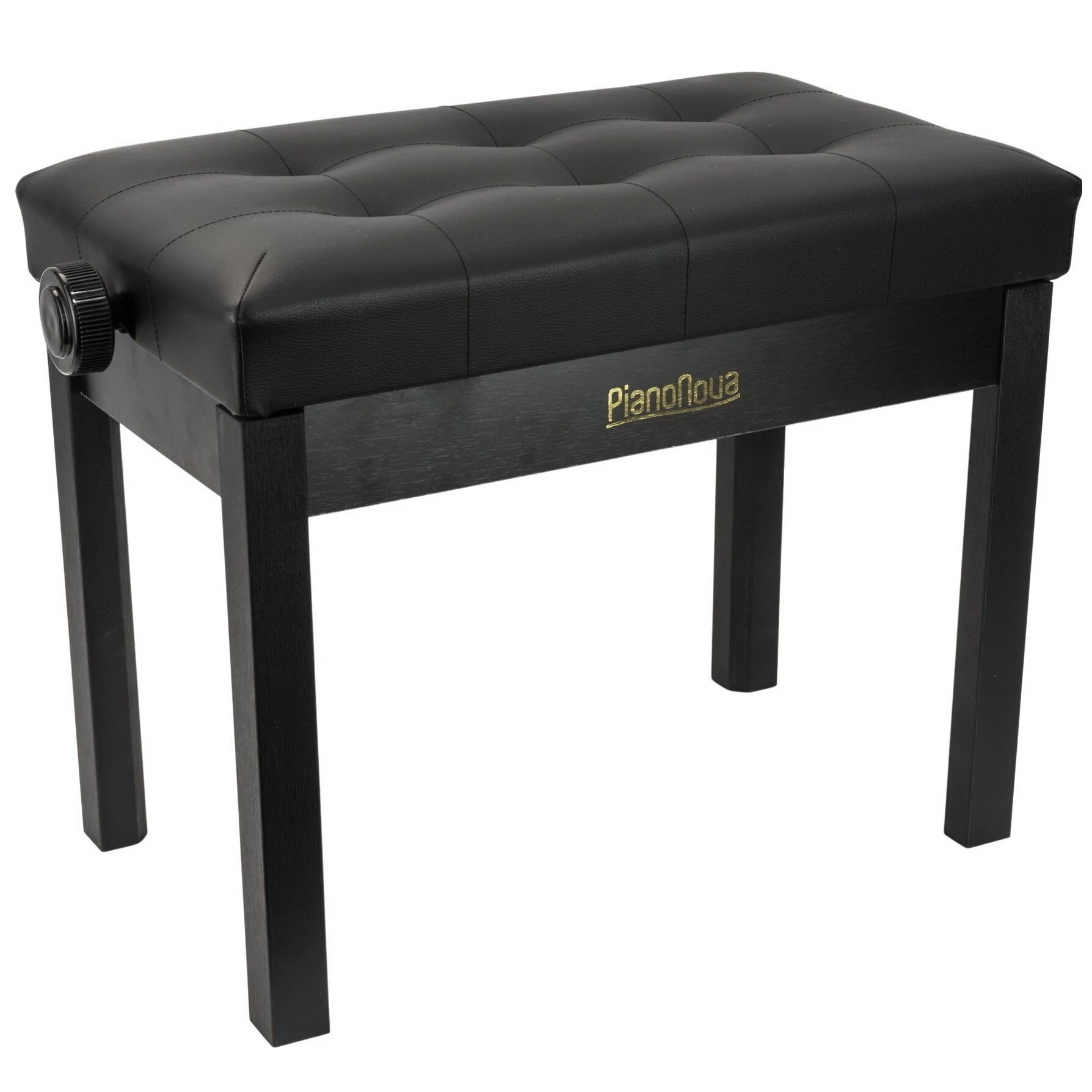 Pianonova DPB2025-BK Állítható 46,5cm - 56,5 cm-ig Fából készült, műbőr ülőfelület Black zongoraszék