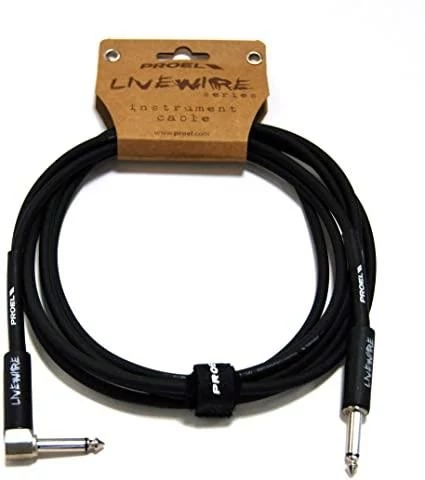 PROEL LIVEW120LU5 1x 6,3 mm mono jack és 1x 6,3 mm pipa mono jack hangszerkábel 5m