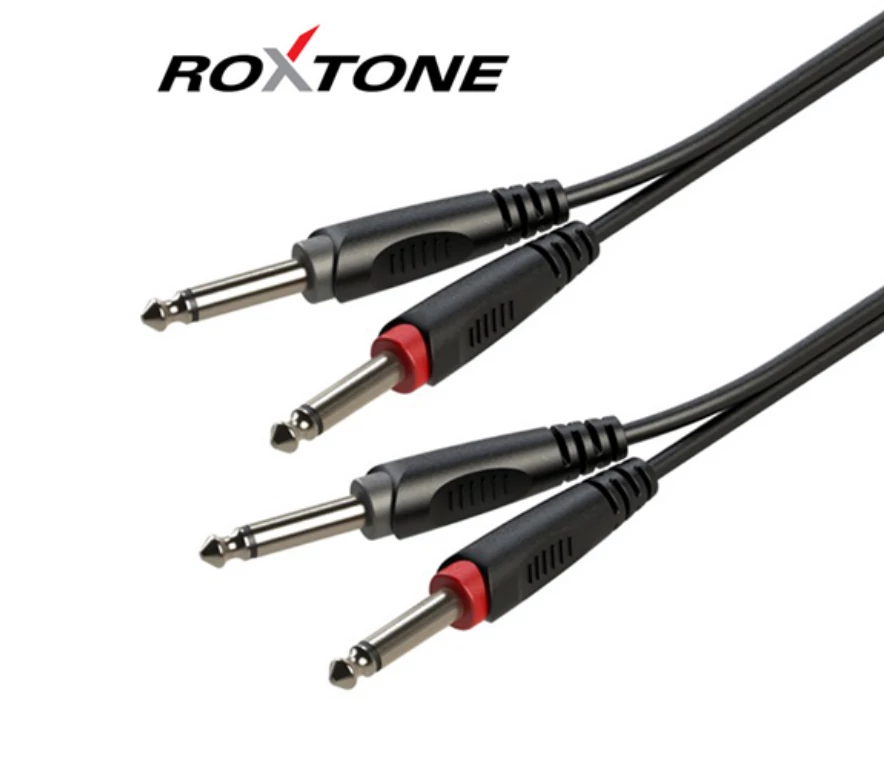 Roxtone RACC100L6 2x6,3 Jack - 2x6,3 Jack kábel, 6m