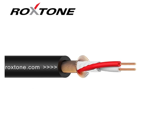 Roxtone MC002 Ø 6mm mikrofonkábel (fekete) méterre