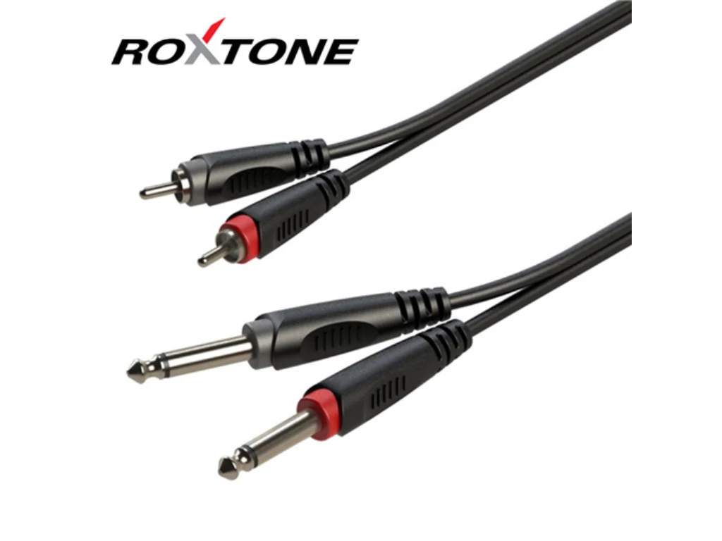 Roxtone SACC150L1 2x6,3 Jack - 2xRCA kábel, 1m