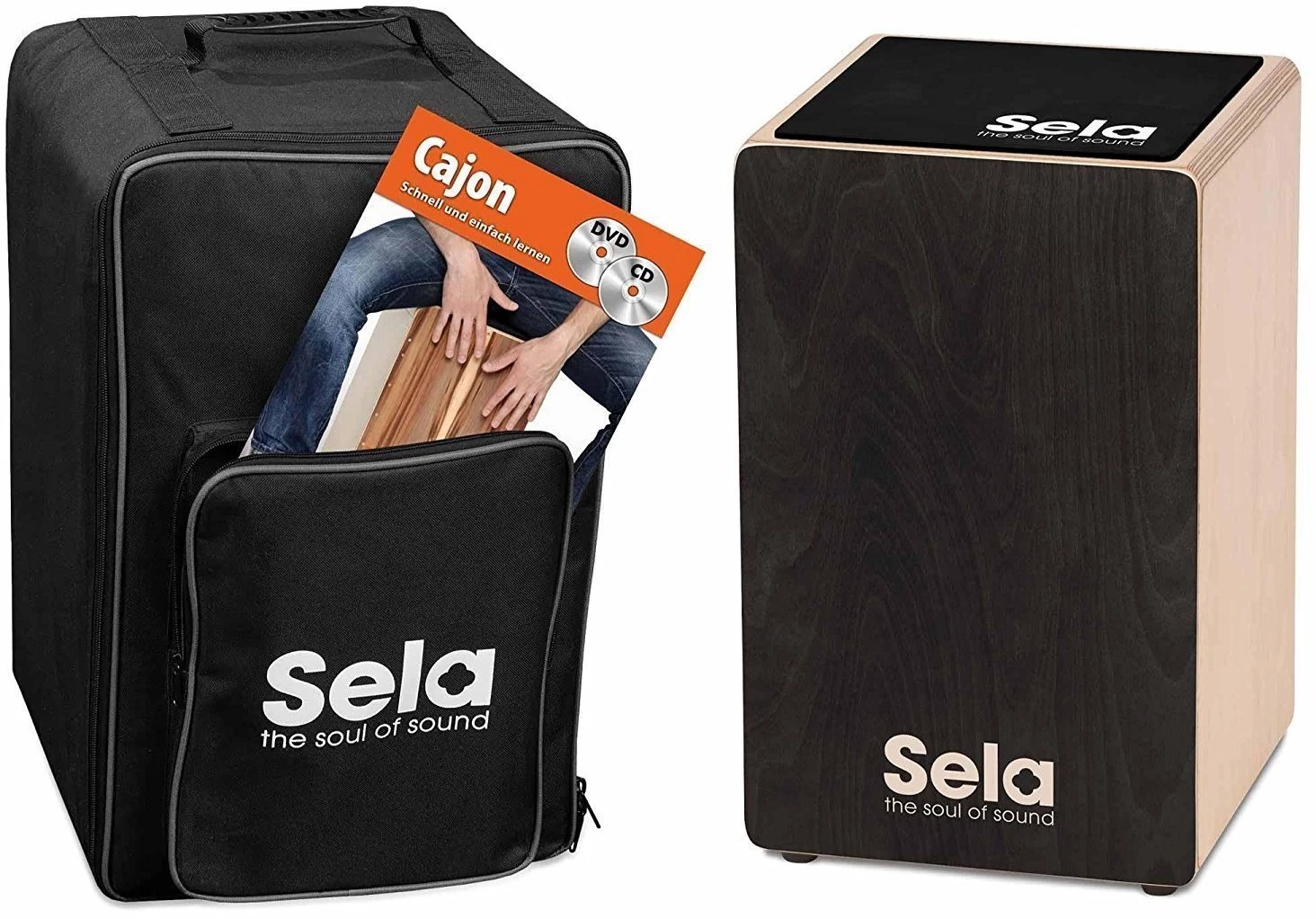 Sela Primera SE120 Black Bundle Cajon