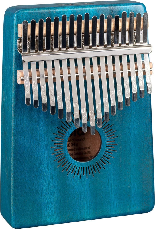 Sela SE 249 Mahogany 17 Blue kalimba