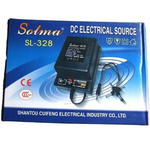 Solma SL-328 DC 1,5V-12V 1000mA adapter