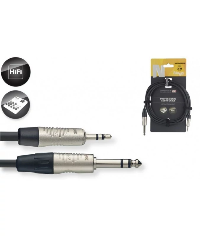 Stagg NAC3MPSPSR audio kábel 3m