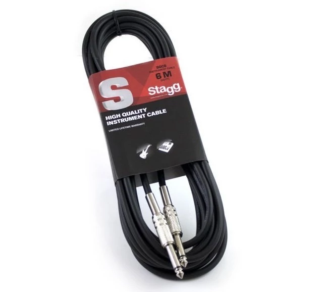 Stagg SGC6 Jack-Jack hangszerkábel 6m