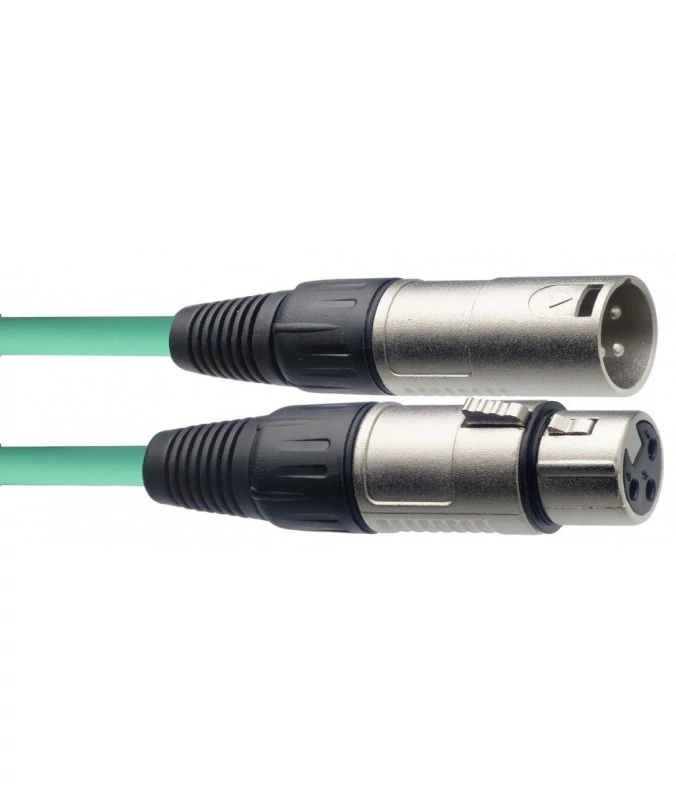 Stagg SMC6 CGR XLR-XLR mikrofonkábel 6m zöld