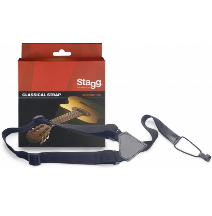 Stagg SNCL001-BK 25mm gitár,ukulele nyakló