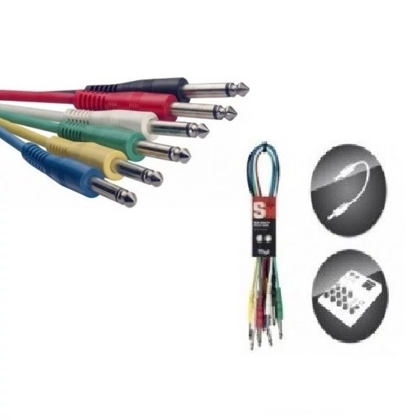 Stagg SPC030 E Mono patch kábel jack/jack 30cm