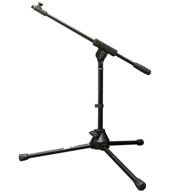 Voice-Kraft V-MS009 Alacsony mikrofon állvány(50 cm),fekete teleszkópos gémmel