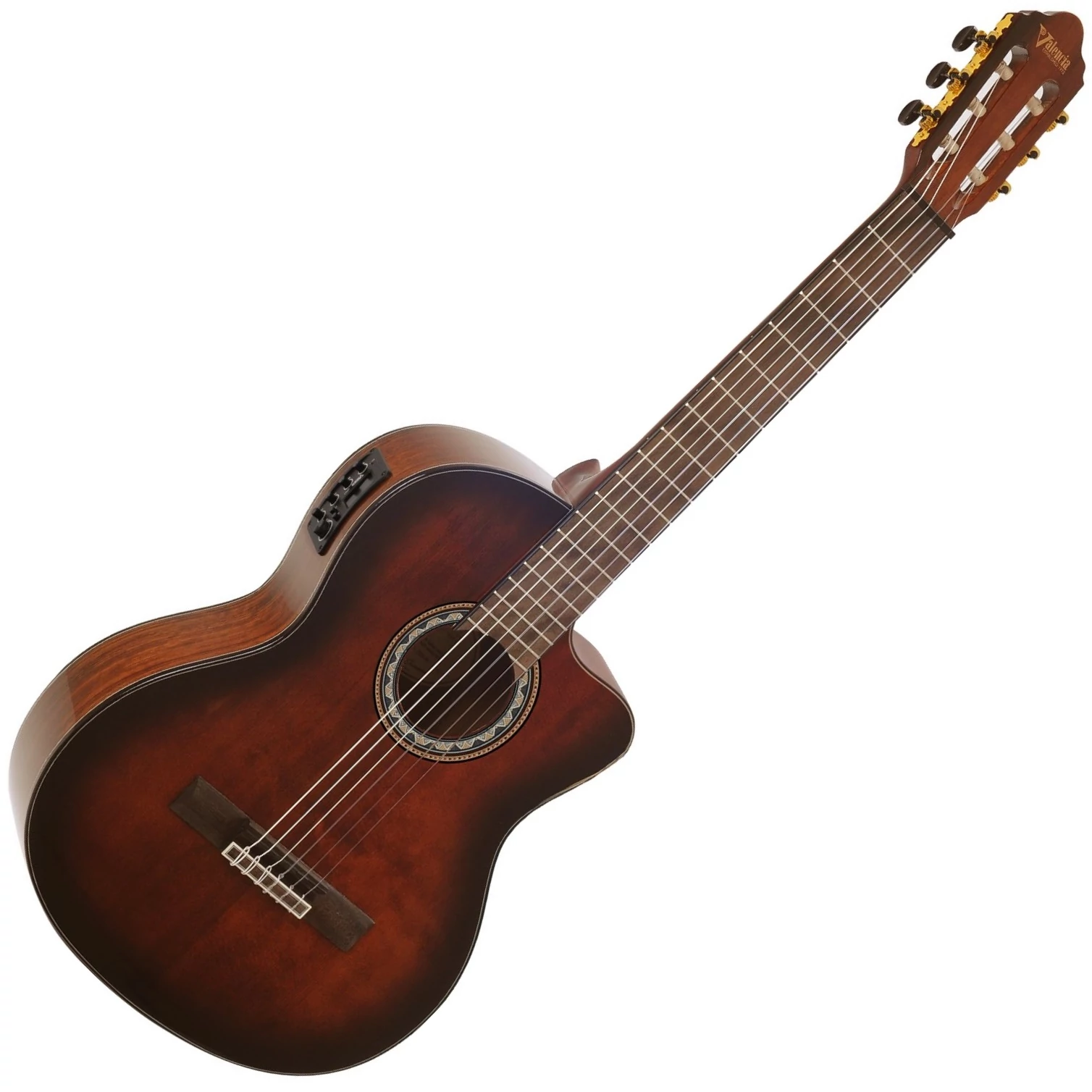 Valencia VC564CE Brown Sunburst 4/4 Elektro-klasszikus gitár (Bemutató darab)