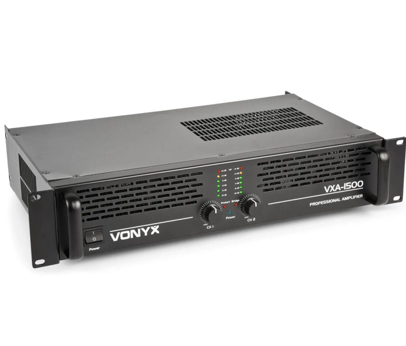 Vonyx VXA-1500 végfok erősítő 2x750w Bridge 1x1500w