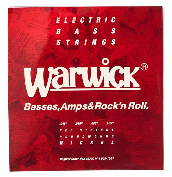 Warwick 42200 4 Red Label Regular 4 húros rozsdamentes acél 045-105 basszusgitár húr szett 