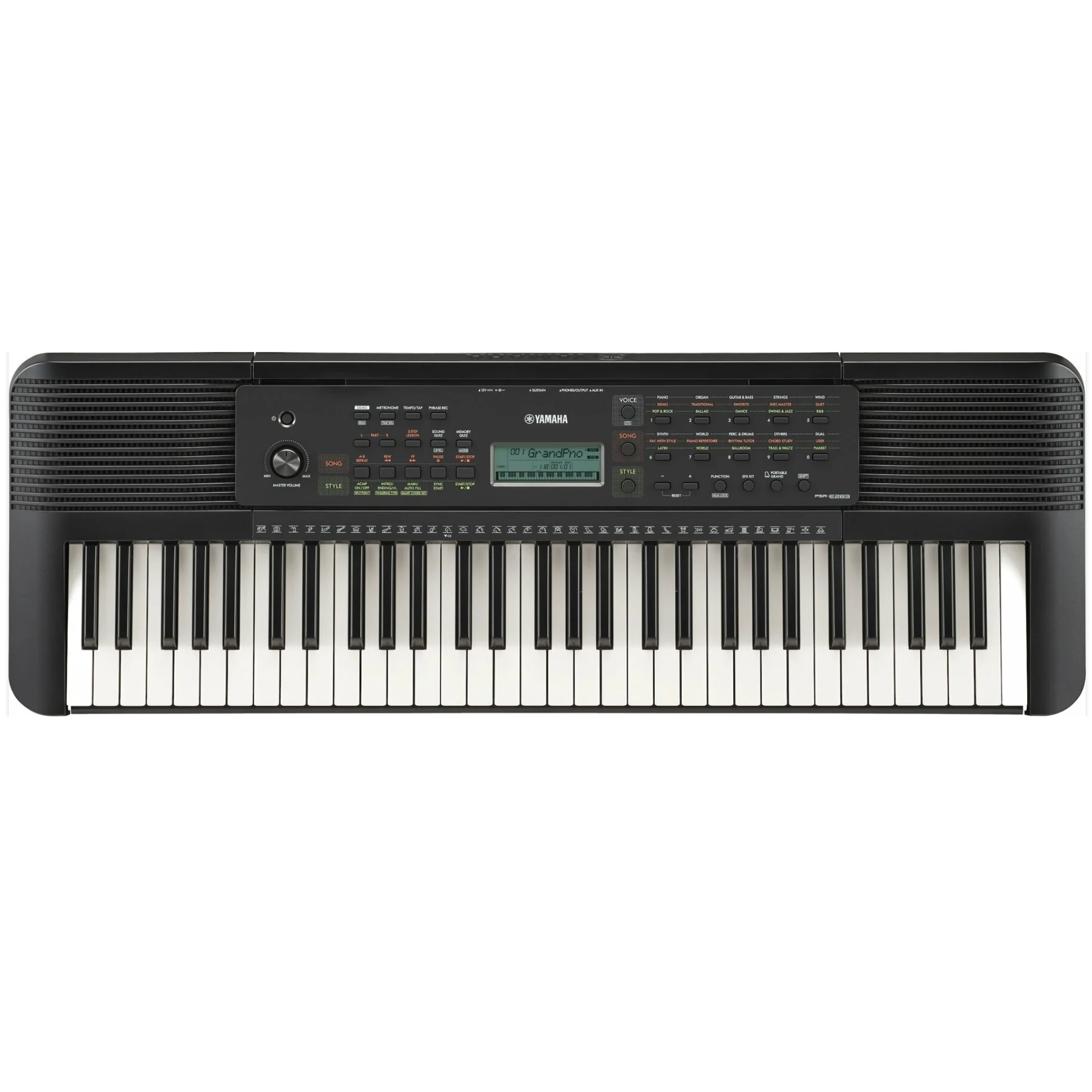 Yamaha PSR-E283 (5oktávos) 61 billentyűs  Kezdő szintetizátor 