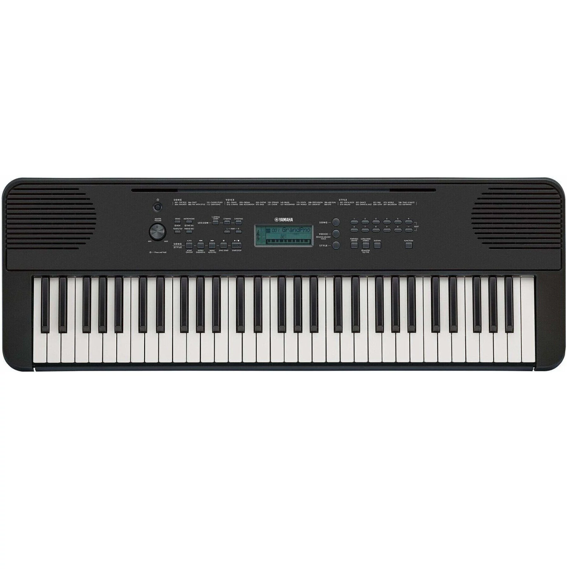 Yamaha PSR-E360B billentésérzékeny 61 billentyűs (5oktávos) kíséretautomatikás szintetizátor